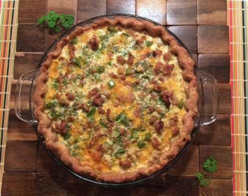 Cheesy Sausage Quiche | RD in the Midwest